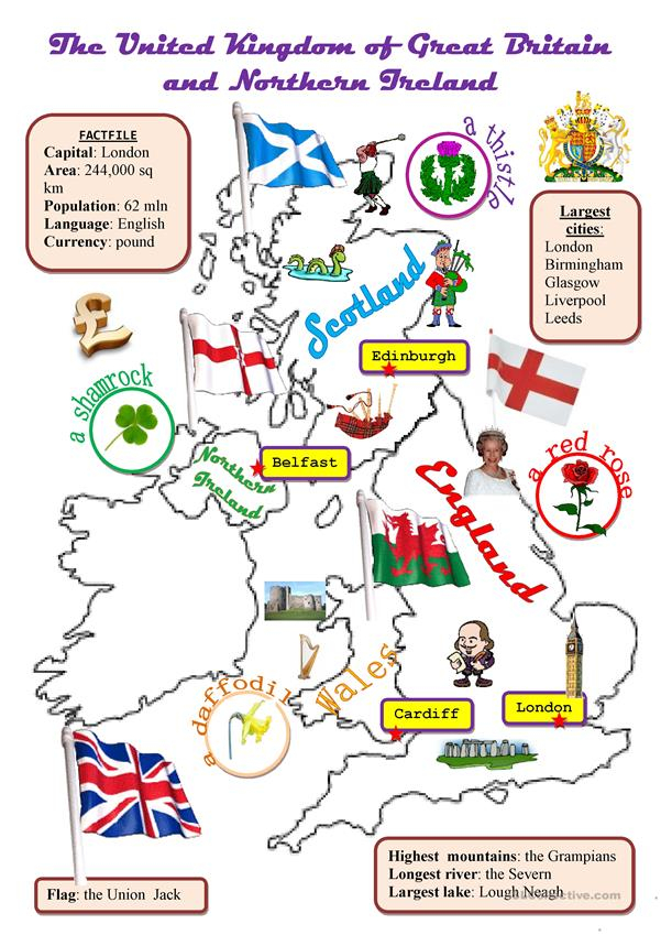 The UK map Worksheet Free ESL Printable Worksheets Made 