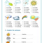 The Weather English Esl Worksheets Db Excel