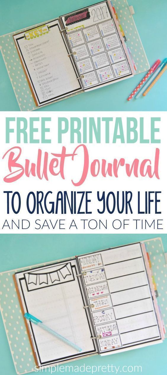 These Free Printable Bullet Journal Pages Will Help You 