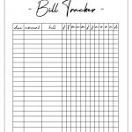 This Free Bill Tracker Template Will Literally Change Your