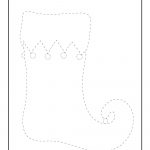 Trace The Christmas Stocking Activity Woo Jr Kids  From Christmas Stocking Worksheets Printables