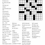 Very Easy Printable Crossword Puzzles Printable