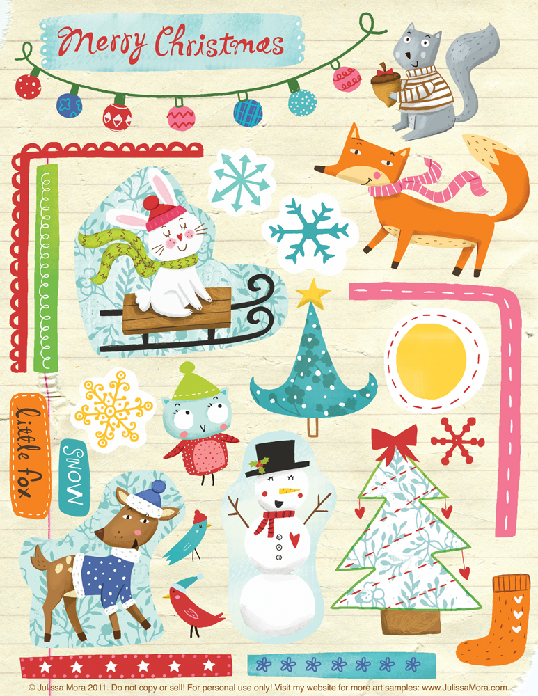We Love To Illustrate FREE Printable Holiday 