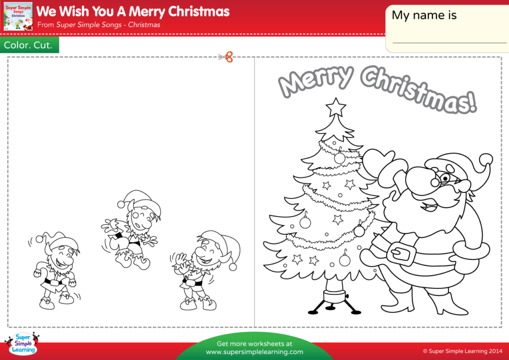 We Wish You A Merry Christmas Worksheet Make A Chirstmas