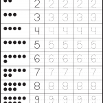 Writing Numbers 1 10 Worksheets For Kindergarten
