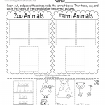 Zoo Animals Sorting Activity Worksheet For Kindergarten