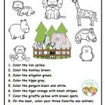 Zoo Worksheets For Kindergarten This Zoo Worksheet