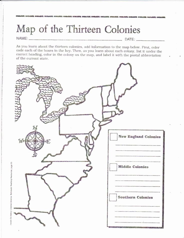 13 Colonies Worksheet Answers Lovely Blank Map Of The 13 