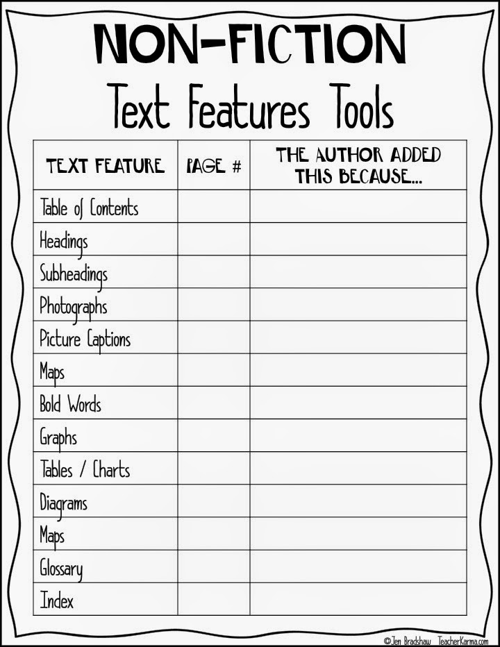 15 Best Images Of Fiction And Nonfiction Worksheets 3rd 