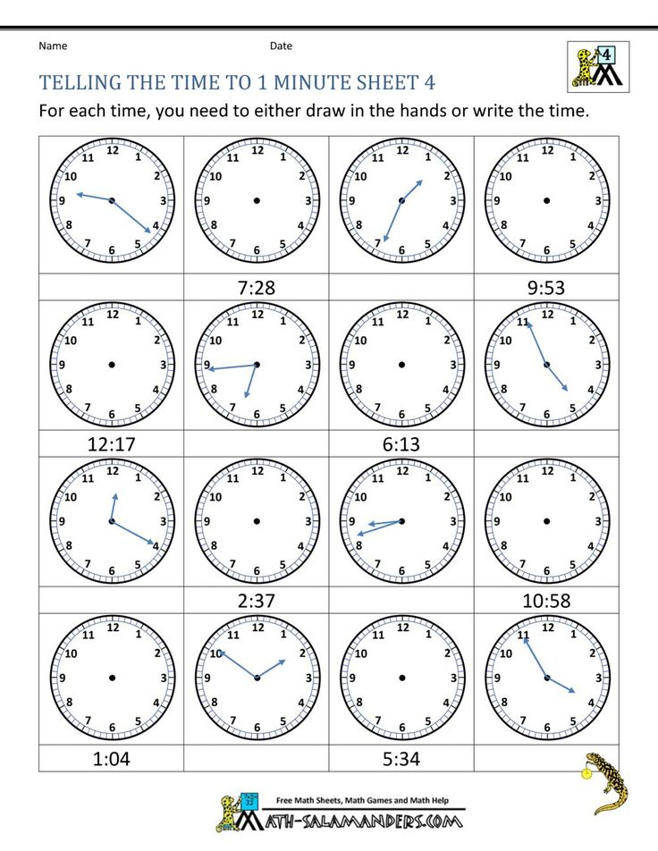 16 Printable Worksheets About Time Telling Time 