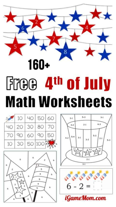 160 Fourth Of July Printable Math Worksheets