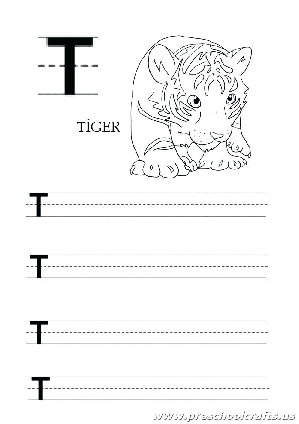 20 Learning The Letter T Worksheets Kitty Baby Love