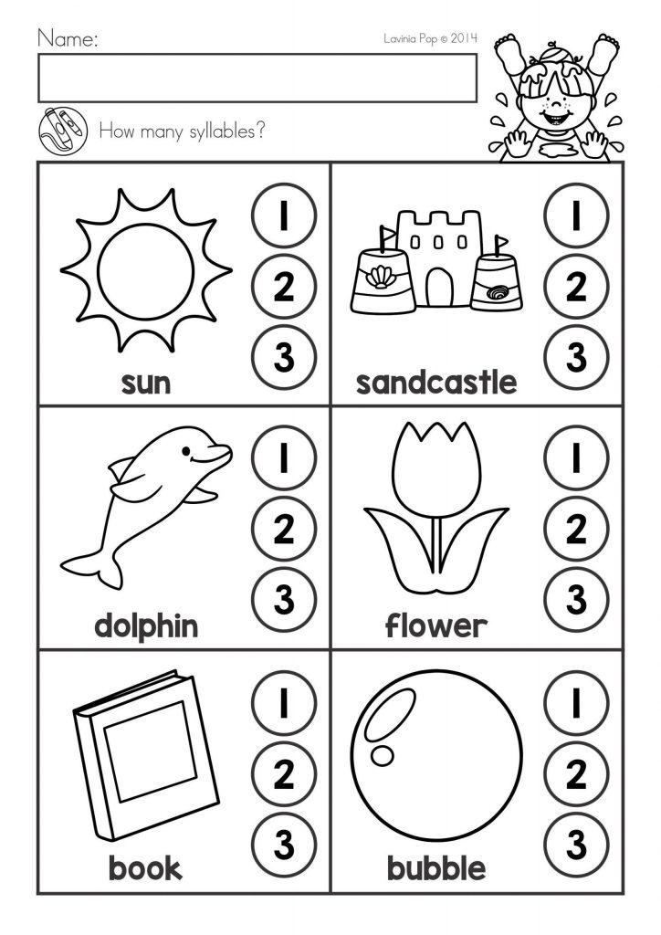 20 Syllable Worksheet For Kindergarten Worksheet For Kids