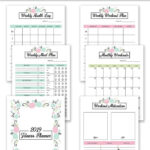 2019 Fitness Planner Free Printable Organize Your Health