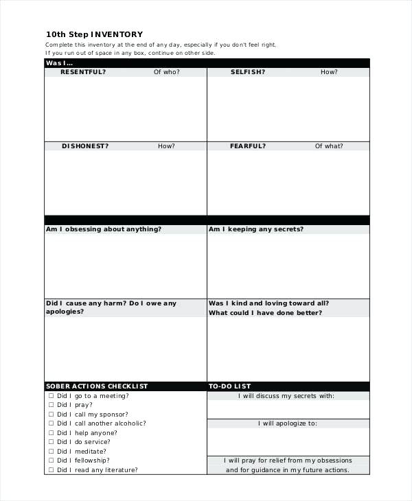 32 Aa Step 10 Worksheet Worksheet Resource Plans