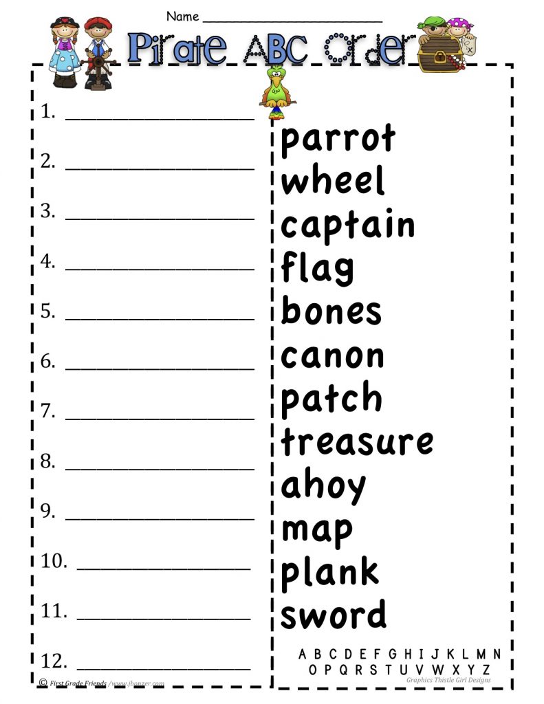 38 Alphabetical Order Worksheets KittyBabyLove