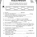 3rd Grade Halloween Language Arts Worksheets