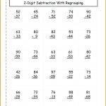 4 Free Math Worksheets First Grade 1 Subtraction Subtract