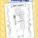 40 Days Of Free Lenten Printables Saint Joseph Coloring