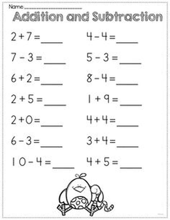 70 Addition And Subtraction Worksheets KittyBabyLove