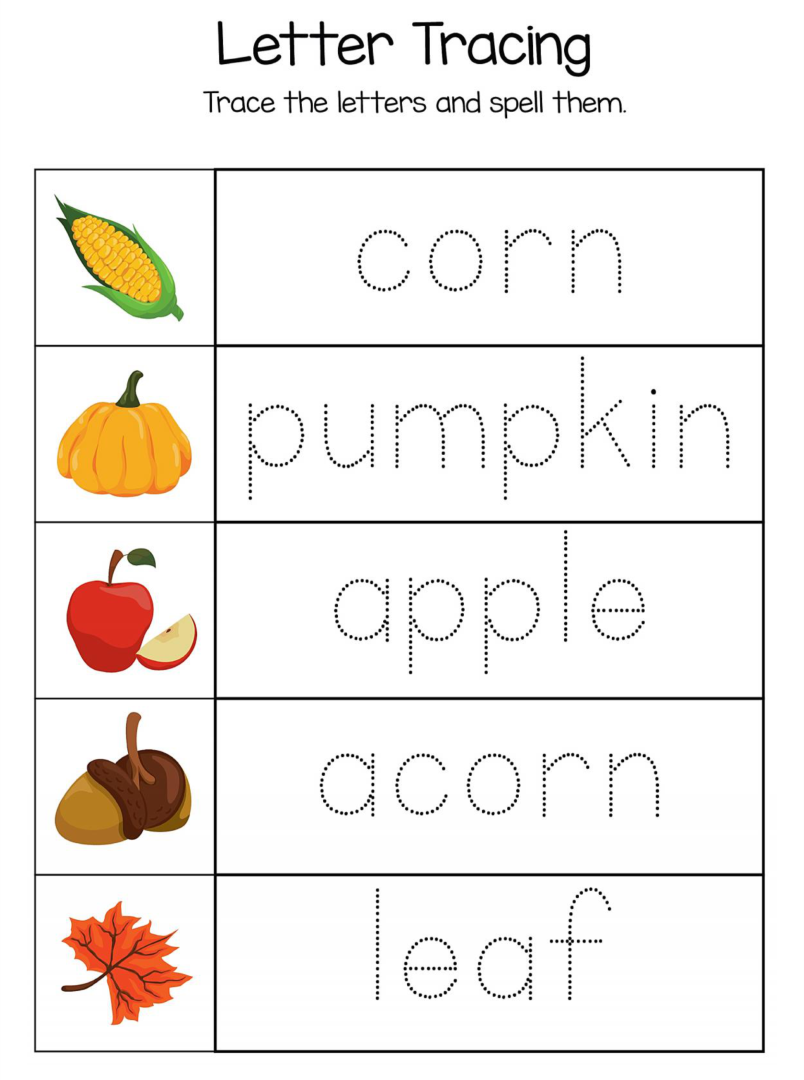 8 Best Kindergarten Thanksgiving Printables Printablee