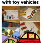 8 Preschool Math Ideas Using Toy Vehicles The