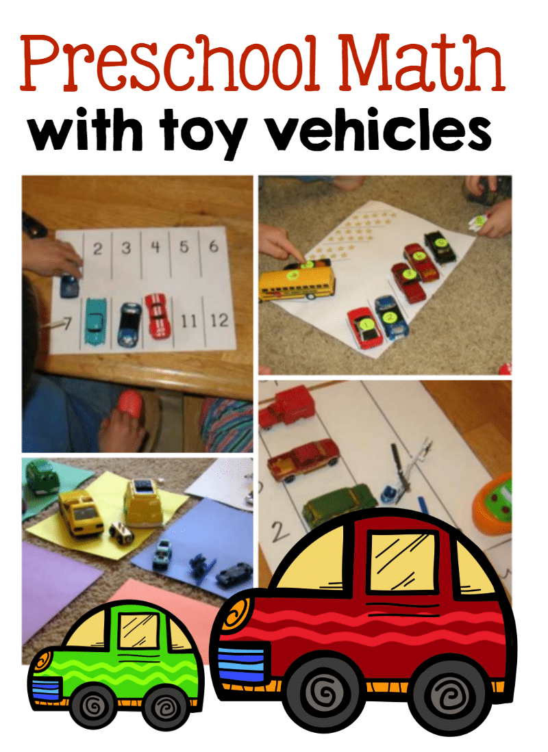 8 Preschool Math Ideas Using Toy Vehicles The 