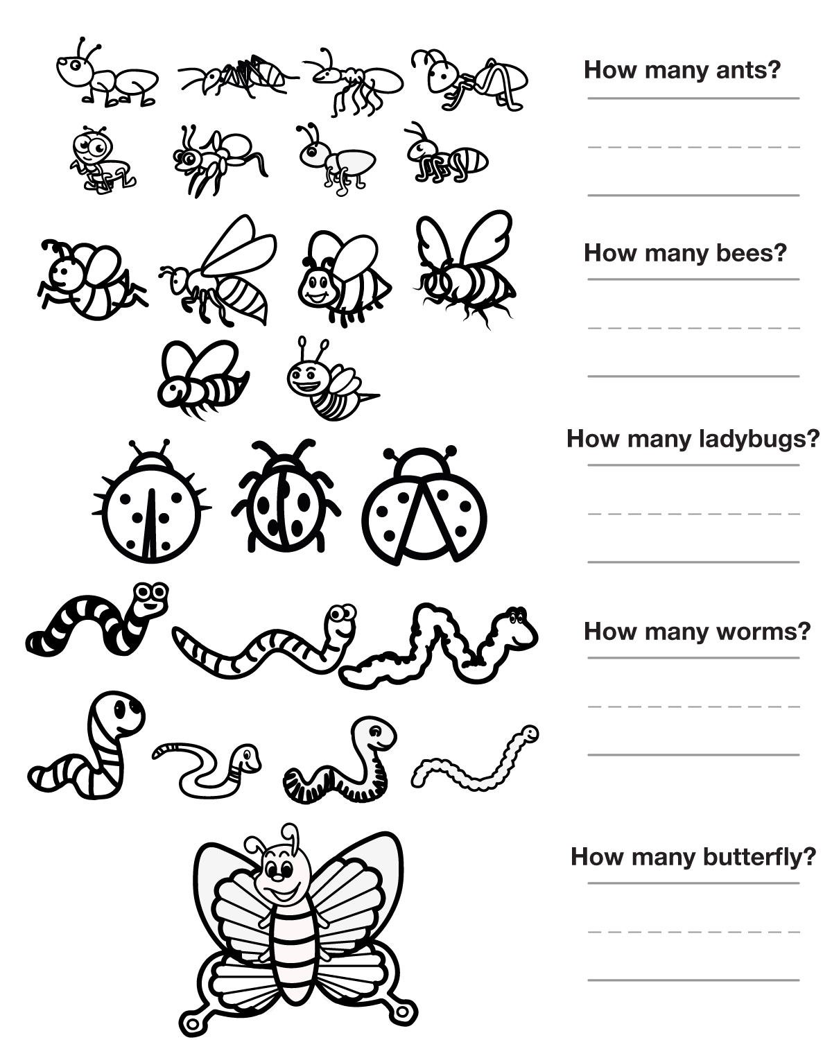 9 Best Images Of Bug And Insect Worksheets Bug And 
