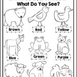 9 Color Brown Worksheet Preschool Preschool Activities