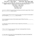 9 Into Science Potential Energy Worksheet Kinetic And