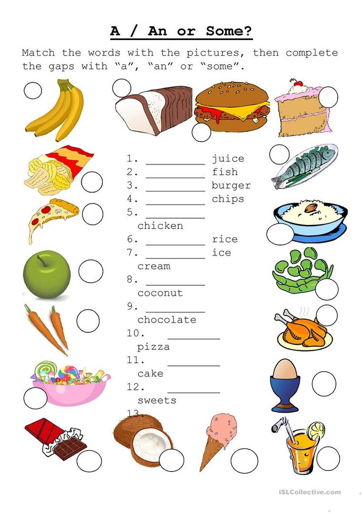 A AN OR SOME Worksheet Free ESL Printable Worksheets