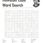 Aloha Math Worksheets Hawaiian Luau Word Search Free
