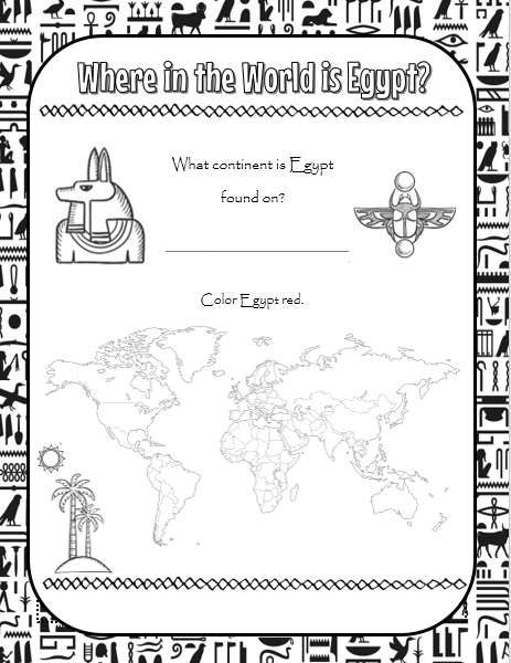 Ancient Egypt Worksheets For 2nd Grade Worksheets Master