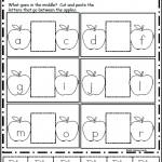 Apple Alphabetic Order Worksheet Cut And Paste Made By