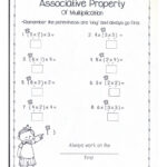 Associative Property Of Multiplication Worksheet 3rd Grade