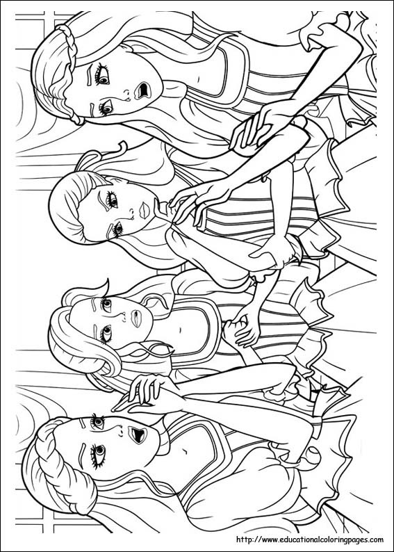 Barbie And 3 Musketeers Coloring Pages Educational Fun