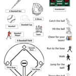 Baseball Vocabulary Sheet Worksheet Free ESL Printable
