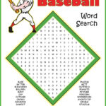 Baseball Word Search Puzzle Kids Will Review Spelling And