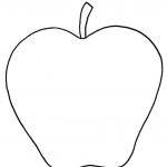 Blank Apple Writing Page Or Shape Book Free Printable