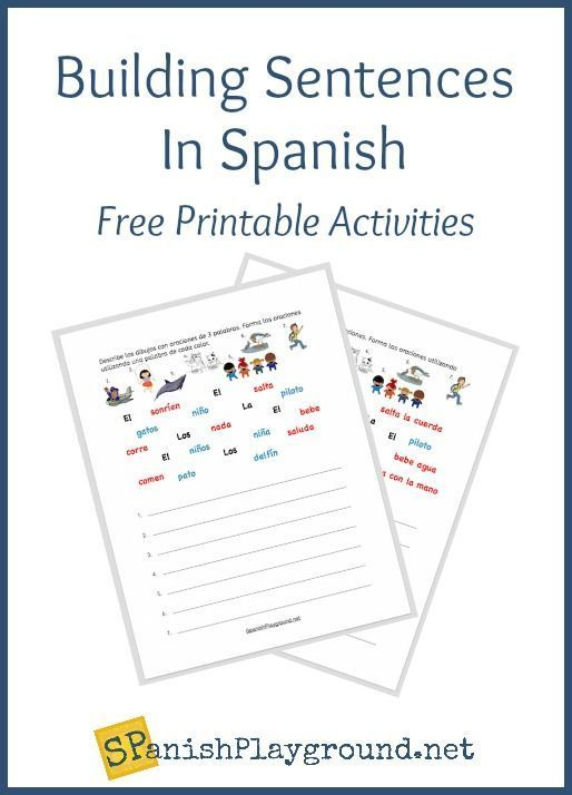 Build Spanish Sentences For Beginners Spanish Playground 