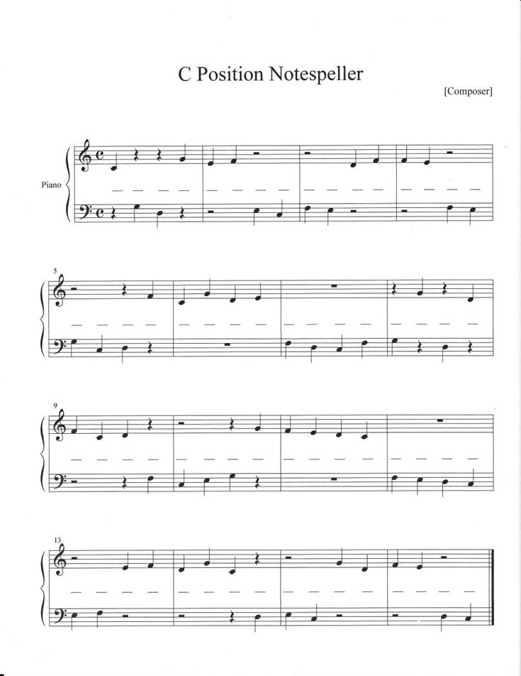 C Position Notespeller jpg 927 1200 Piano Worksheets 