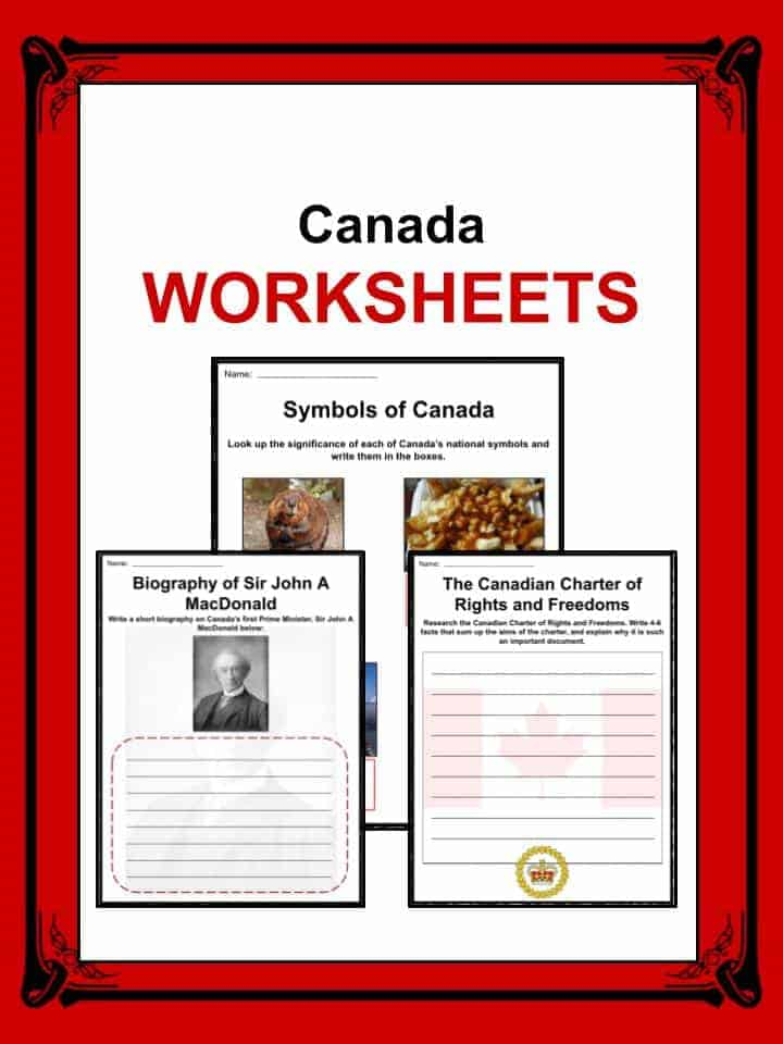 Canada Facts Worksheets Country History For Kids