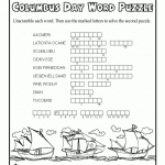 Columbus Day Word Puzzle Woo Jr Kids Activities