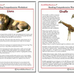 Comprehension Sheets On Animals Aussie Childcare Network