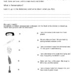 Cooking Worksheets For Teenagers Printable Worksheets