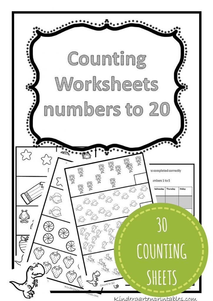 Counting Worksheets 1 20 Free Printable Workbook Counting