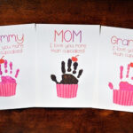 Cupcake Handprint Gift For Mother S Day Free Printables