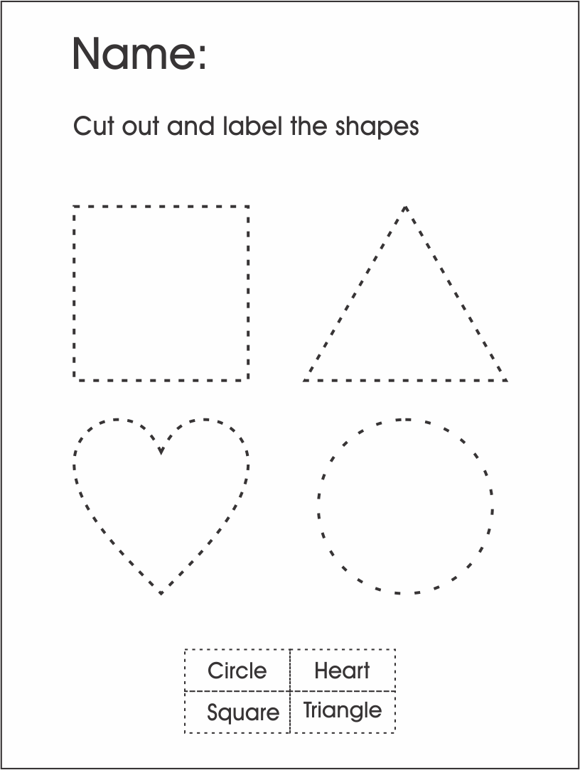 Cutting Worksheets For Preschool PRINTABLE Kids Worksheets