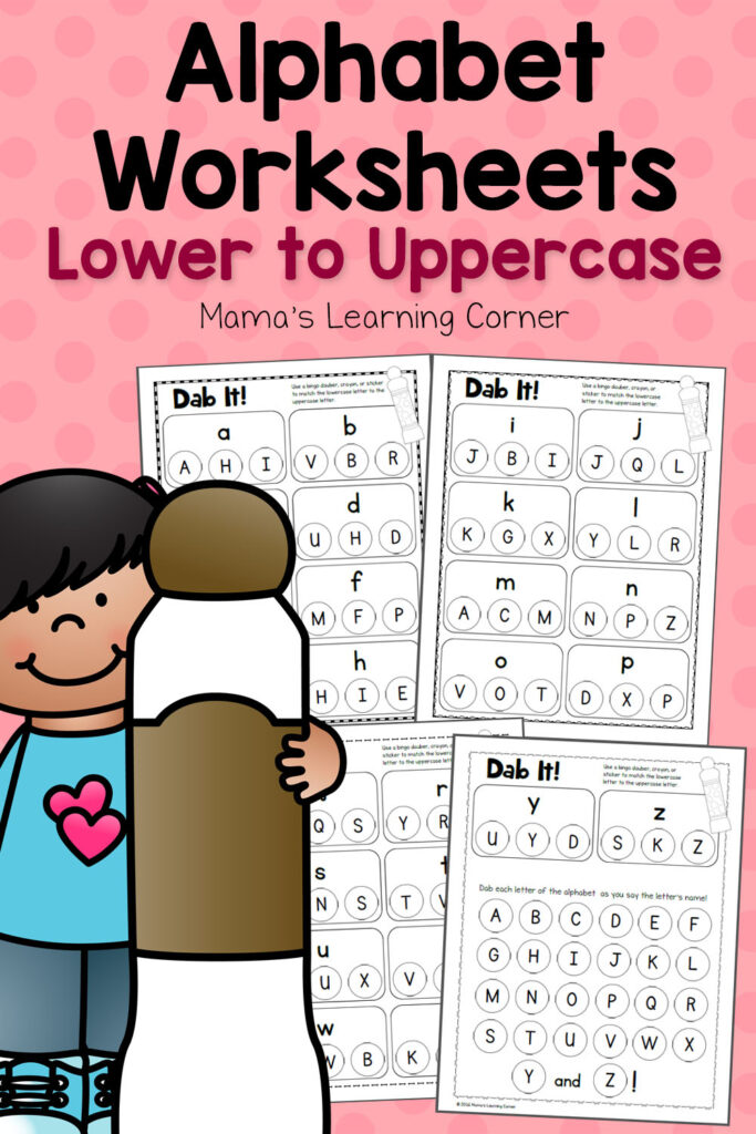 Dab It Alphabet Worksheets Match Lower And Uppercase