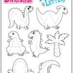 Dinosaur Letters Number Tracing Worksheets TeachersMag
